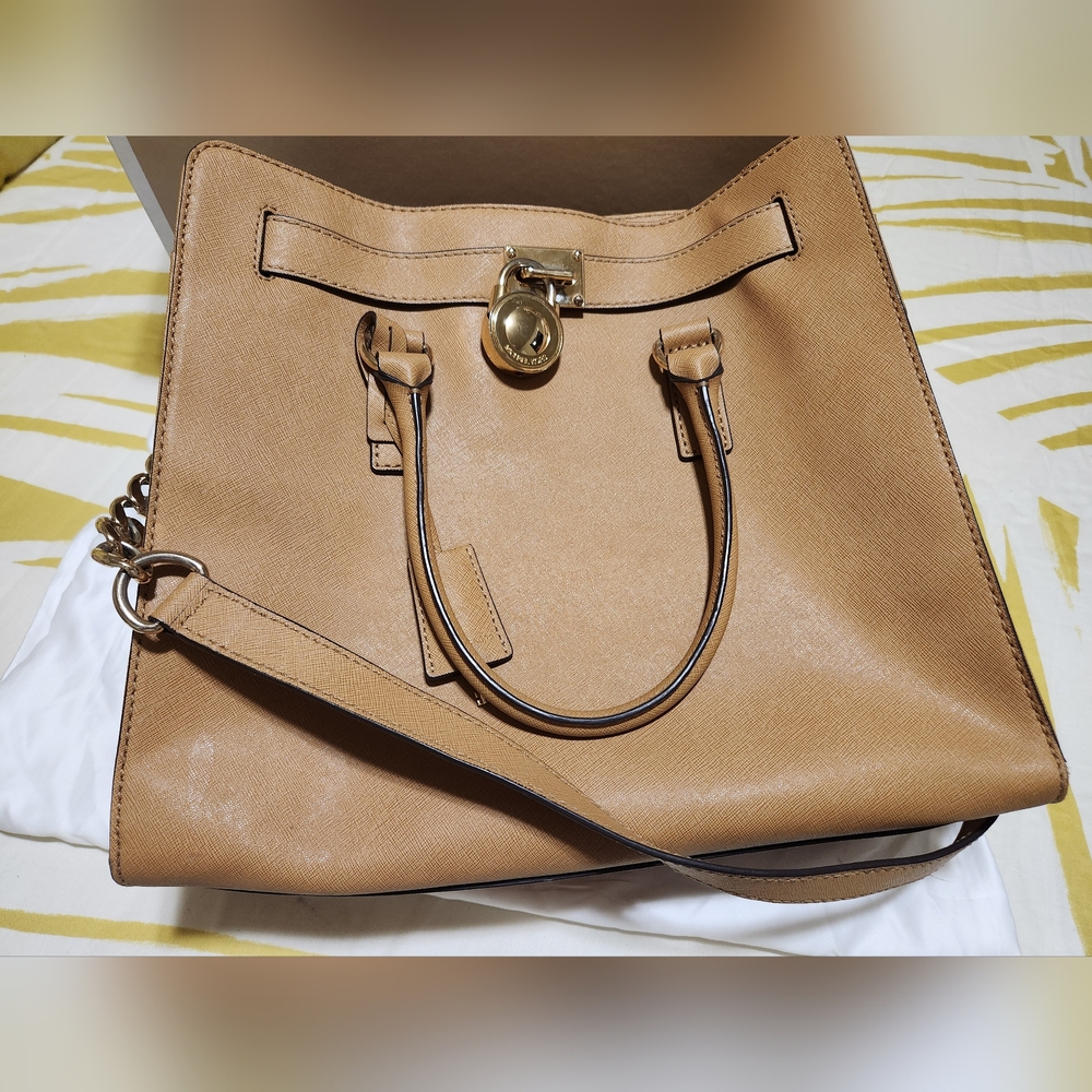 Michael Kors hamilton satchel bag large
